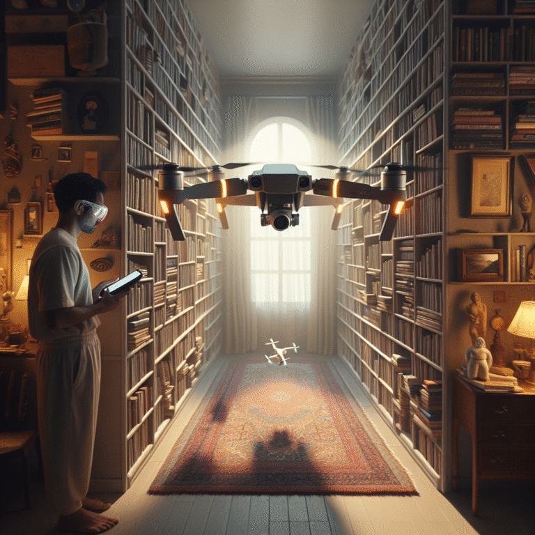 flying drones in small spaces